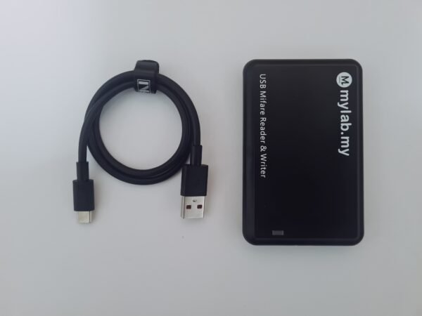 USB Mifare Reader, Type C USB, Read/Write or Read SNR mode configurable, supports Mifare Classic (1K/4K), Plus, Ultralight EV1, and Desfire EV1/EV2.
